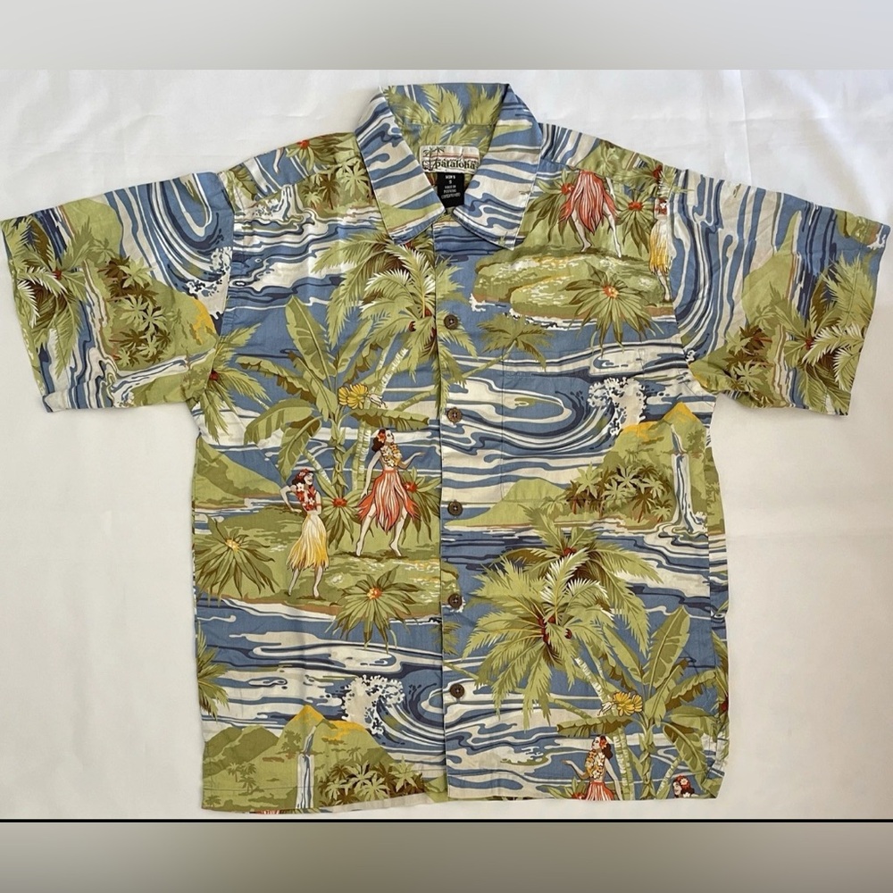 Vintage Patagonia Pataloha Men’s Hawaiian Shirt Hula Girls Size S Vintage 2003